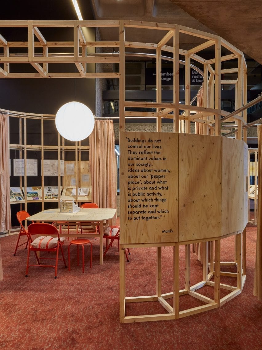 Wooden exhibition installation by Edit collective and Elouise Farley