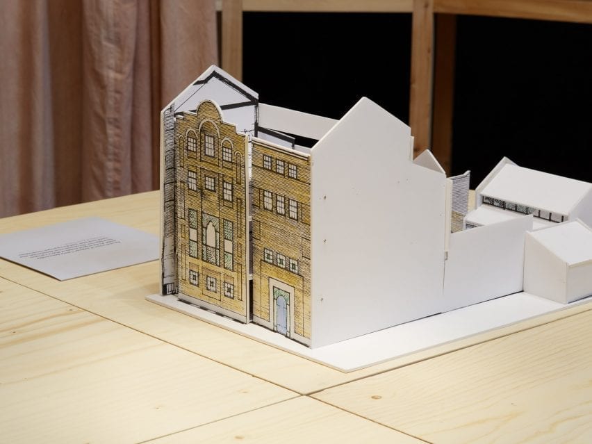 demountable model of Jagonari Women's Centre by Matrix