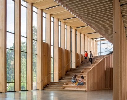 MGA built a double-height atrium in the space