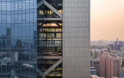 Sky bridges in Chinese skyscraper