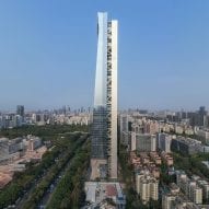 Hanking Center supertall skyscraper by Morphosis