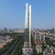 Hanking Center supertall skyscraper by Morphosis