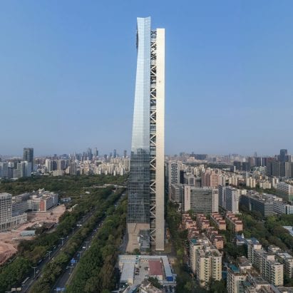 Hanking Center supertall skyscraper by Morphosis