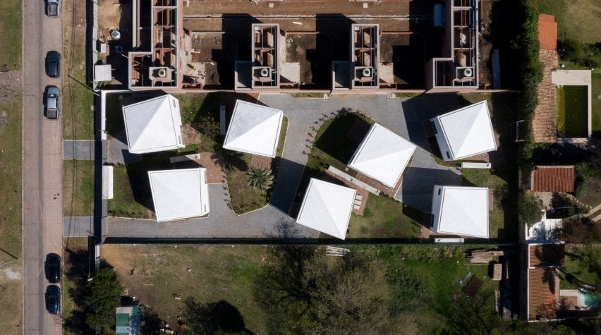 Bird's eye view of houses
