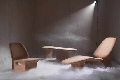 Burnt Cork furniture by Noé Duchafour-Lawrance