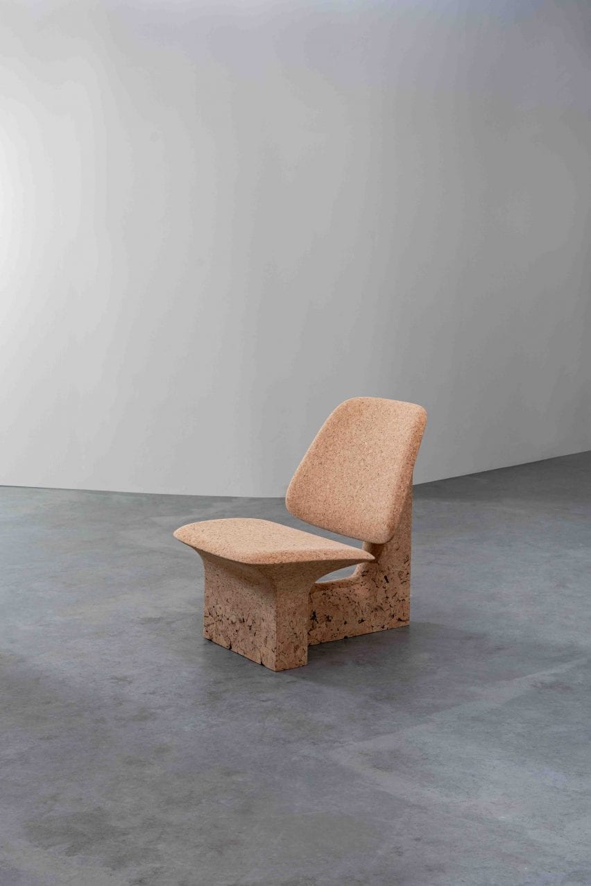 Burnt Cork chair by Noé Duchafour-Lawrance