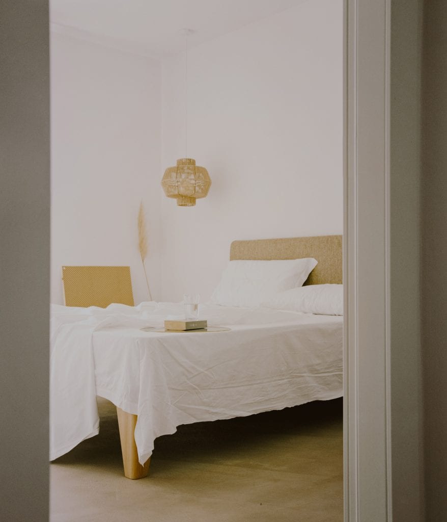 Bedrooms have a minimal look