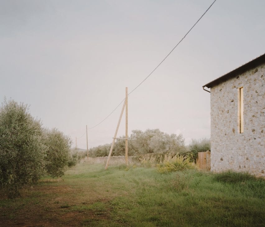 Vast greenery surrounds the home