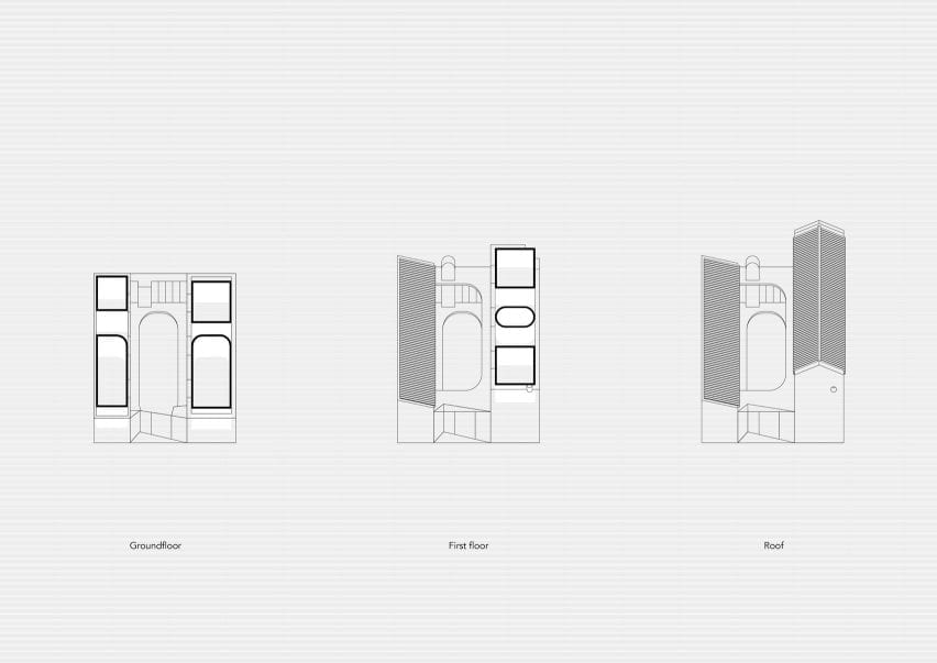 Volumetric diagram, Puppeteers House by REDO Architects