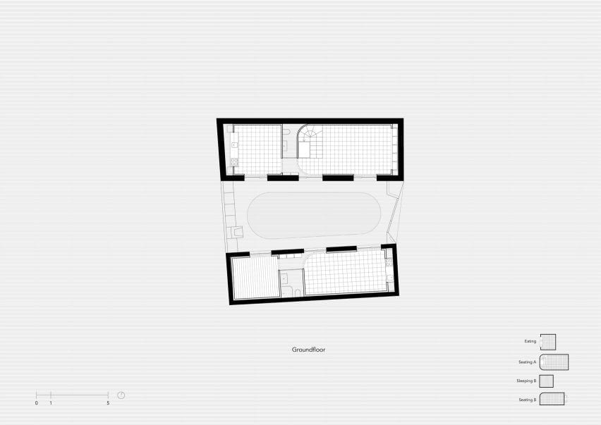 Ground floor plan, Puppeteers House by REDO Architects