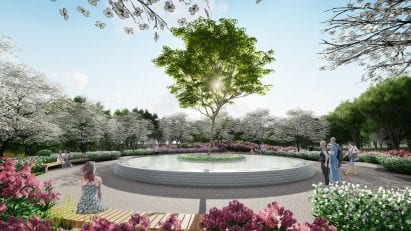Granite water feature