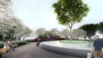 Memorial water feature