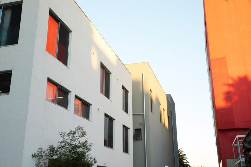 Large windows punctuate the facade