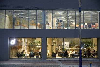The D&Department store has floor to ceiling windows