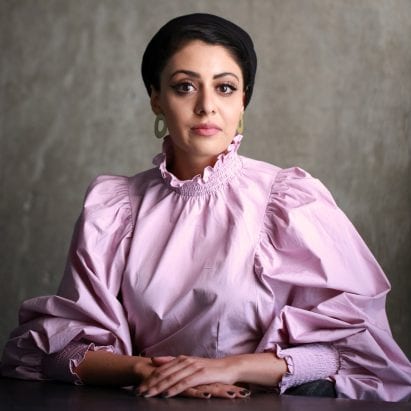 Sumayya Vally, director of Counterspace. Portrait by Dezeen