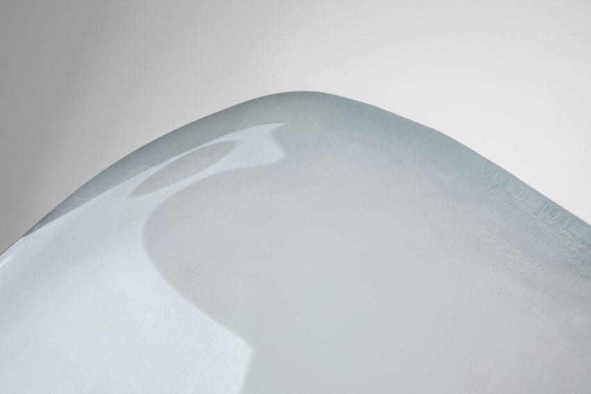 Water Reflection Side Table by Front