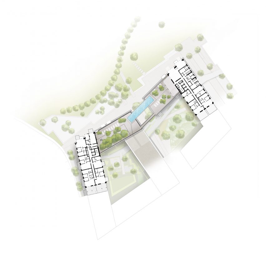 Sky Pool at Embassy Gardens in Battersea by HAL