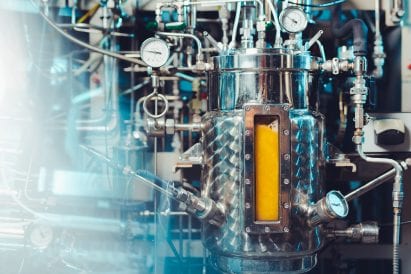 Bioreactor with microbial slush used to make Solein powder