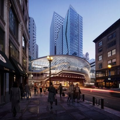 Flyover bridge for station redesign by SOM