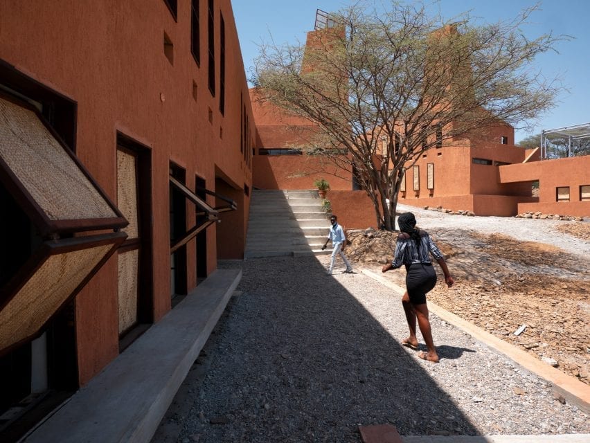 The courtyard of the Startup Lions Campus in Kenya