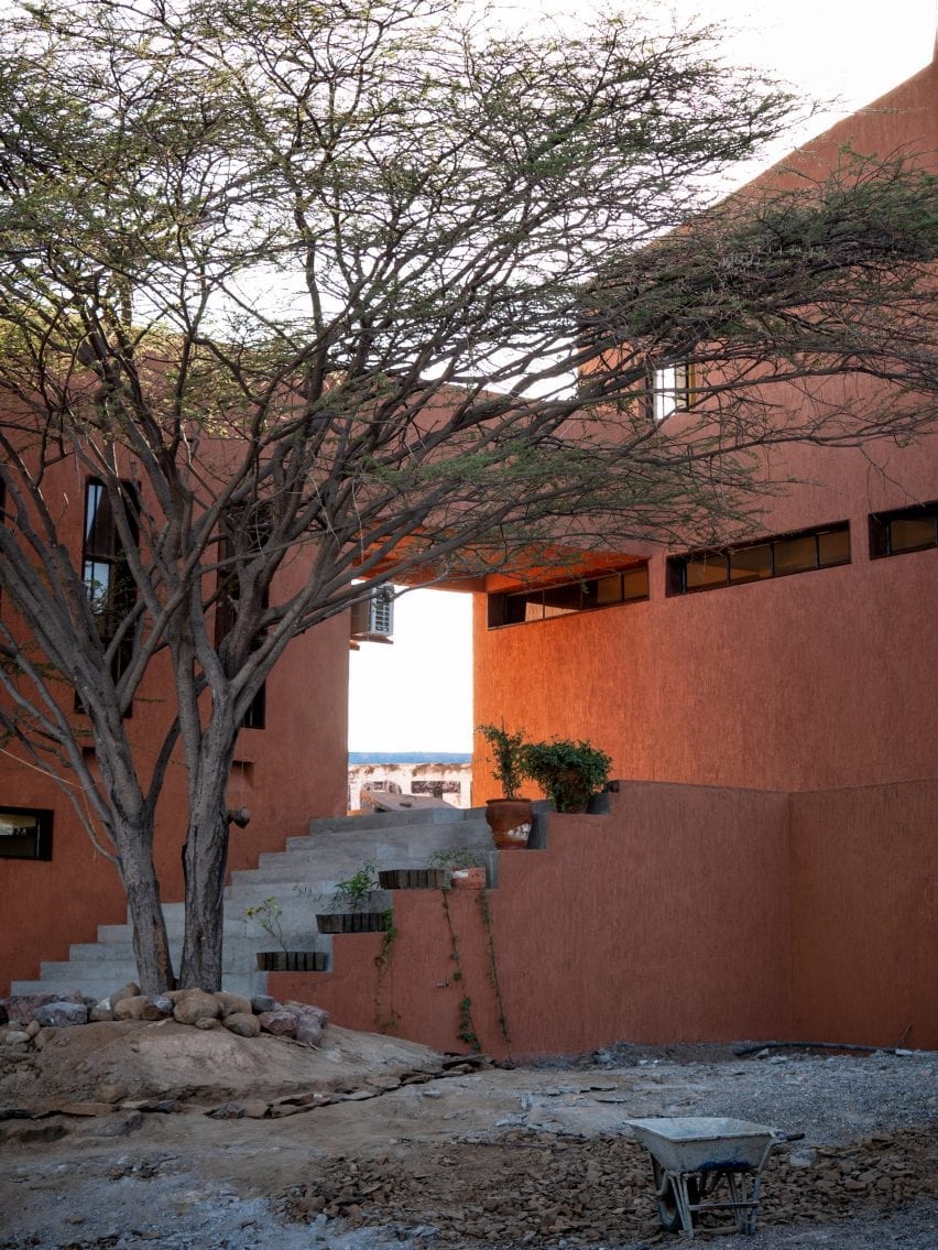 The courtyard of the Startup Lions Campus in Kenya