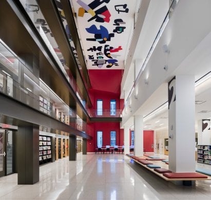 Interiors of a historic library renovated by Mecanoo and Beyer Blinder Belle Architects & Planners