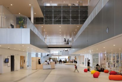 The lobby of The Sukagawa Community Center