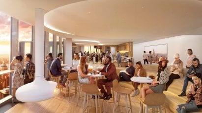 Renders of interiors at Summit One Vanderbilt