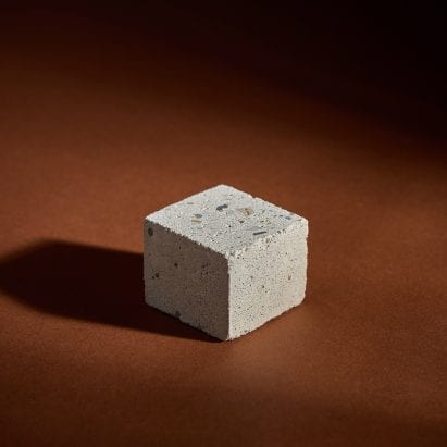 Concrete made from olivine by Green Materials