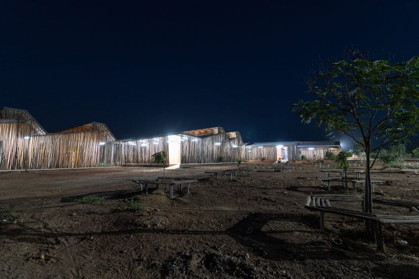 The Burkina Institute of Technology at night