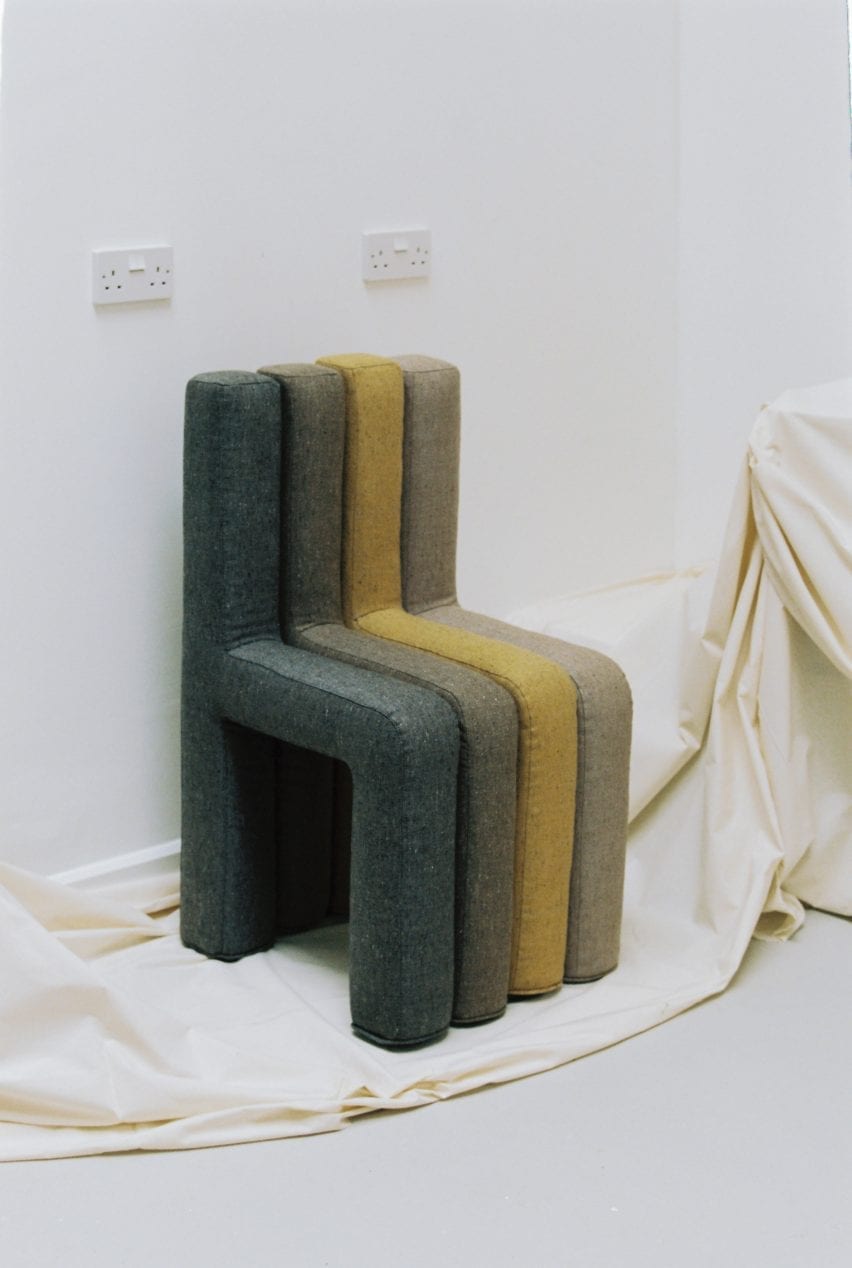 Four layered chair by Jaclyn Pappalardo
