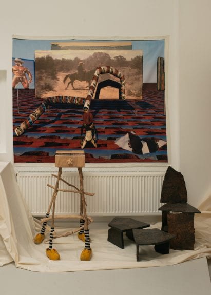 Furniture at The Radfird Gallery was constructed using wood