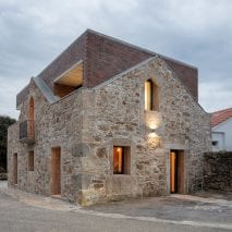 The studio added a brick extension