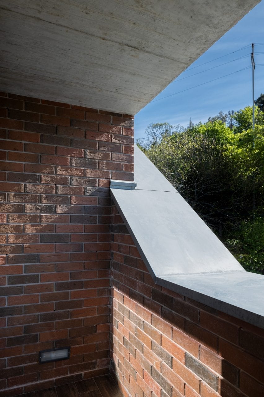 The walls have an angled design