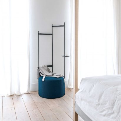 Tilda coat rack and pouf by Schonbuch