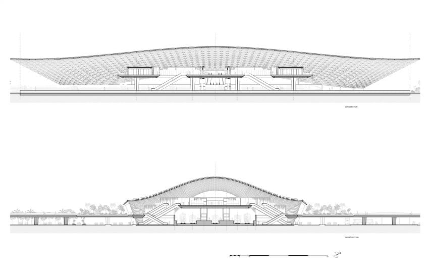 Plans for Tulum train station by Aidia Studio