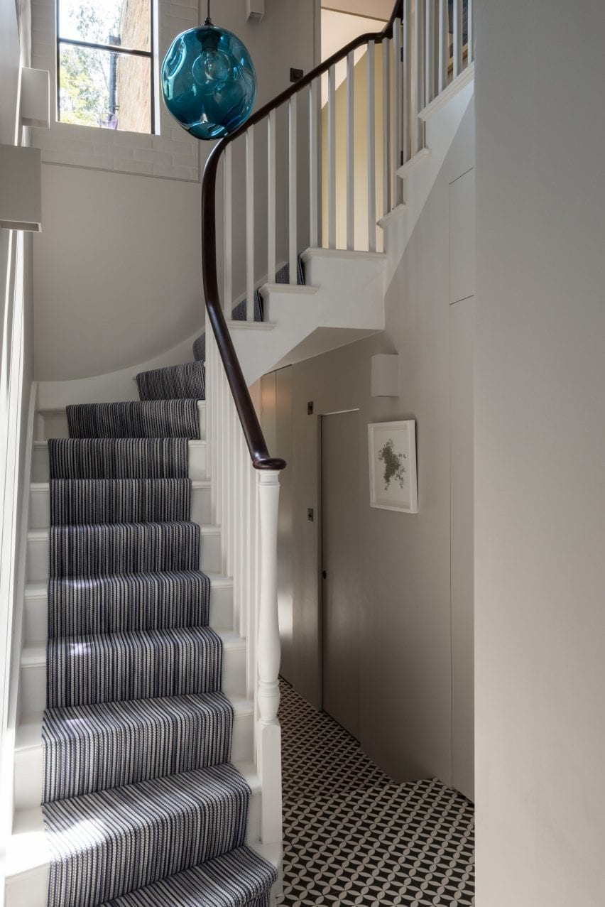 there is a triple height space at the entrance
