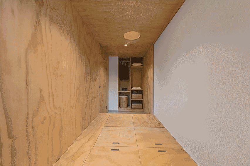Inside of modular plywood unit in post-war Beijing apartment