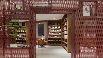 Wutopia Lab installed perforated aluminium panels into the store