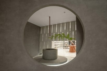 The concept of framing views is borrowed from traditional Chinese garden design