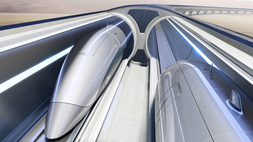 The Hyperloop high-speed train system