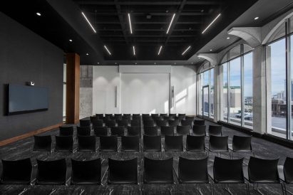 The Athenaeum can accommodate up to 300 people and honours the building's past as a civic facility