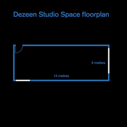 Dezeen Studio Space floorplan