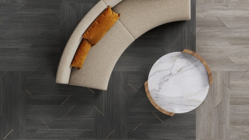 Inset flooring collection by Patcraft