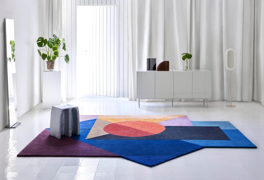 Zoe Kubb rug by Daria Zinovatnaya for Gan