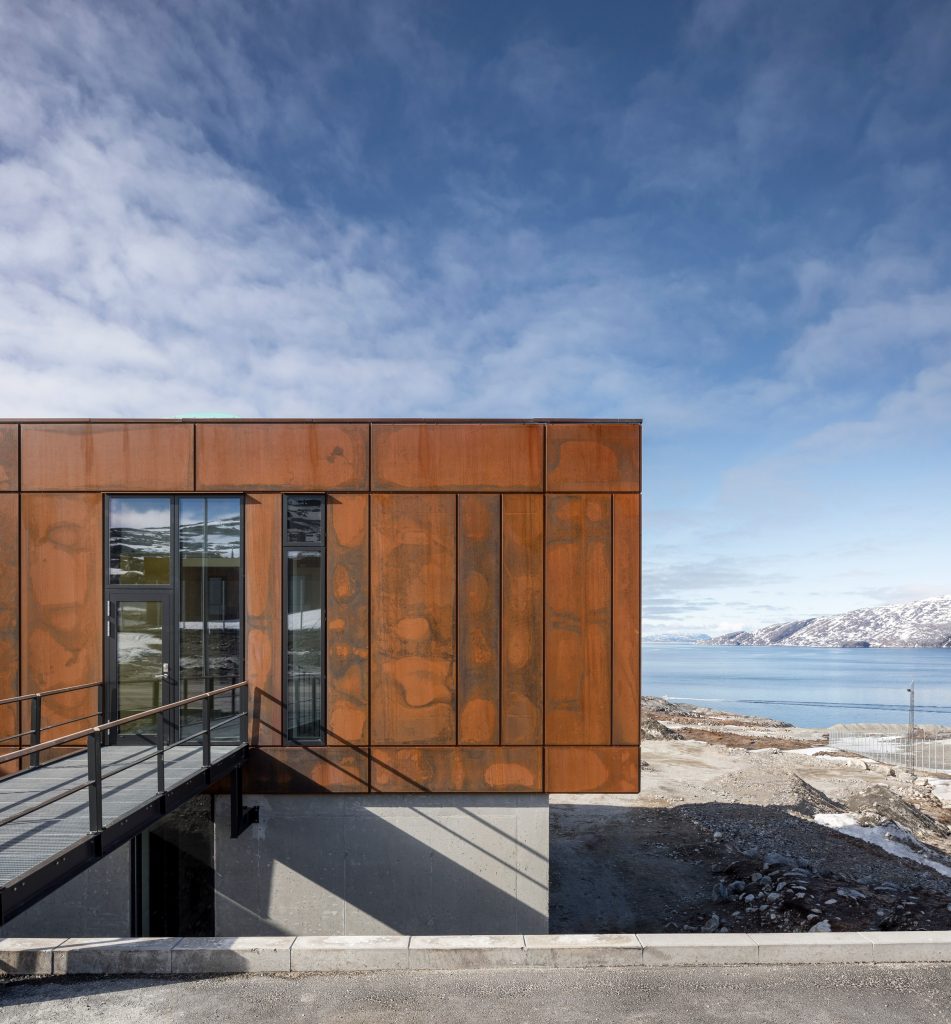 Weathering steel cladding