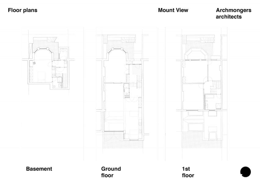 Floor plans, Mount View house renovation by Archmongers