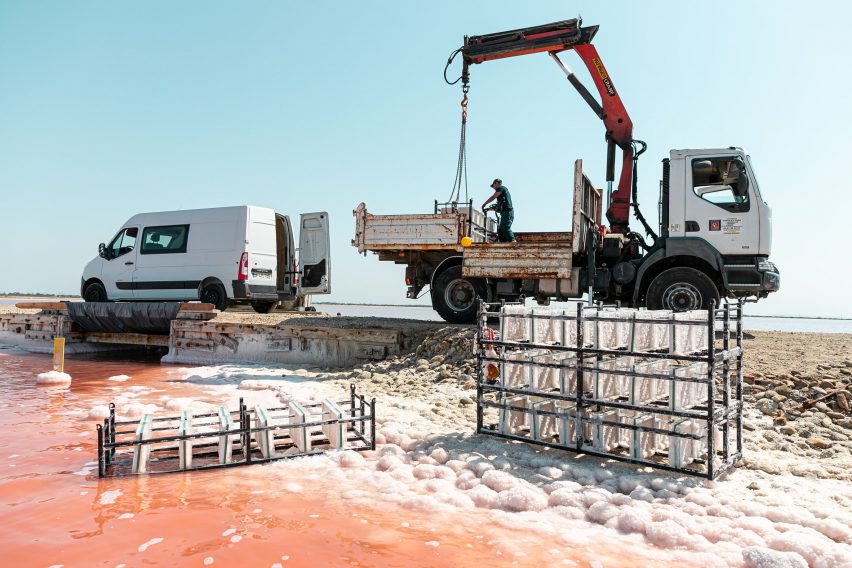 Salt being extracted in France