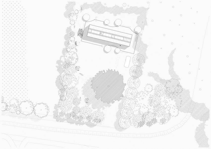Site plan, The Author's House by Sleth