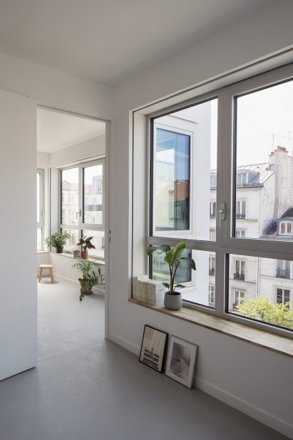 White-walled residential interiors